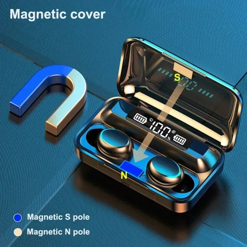 NNEOBA Wireless Earbuds 9D Stereo Sports Headphones