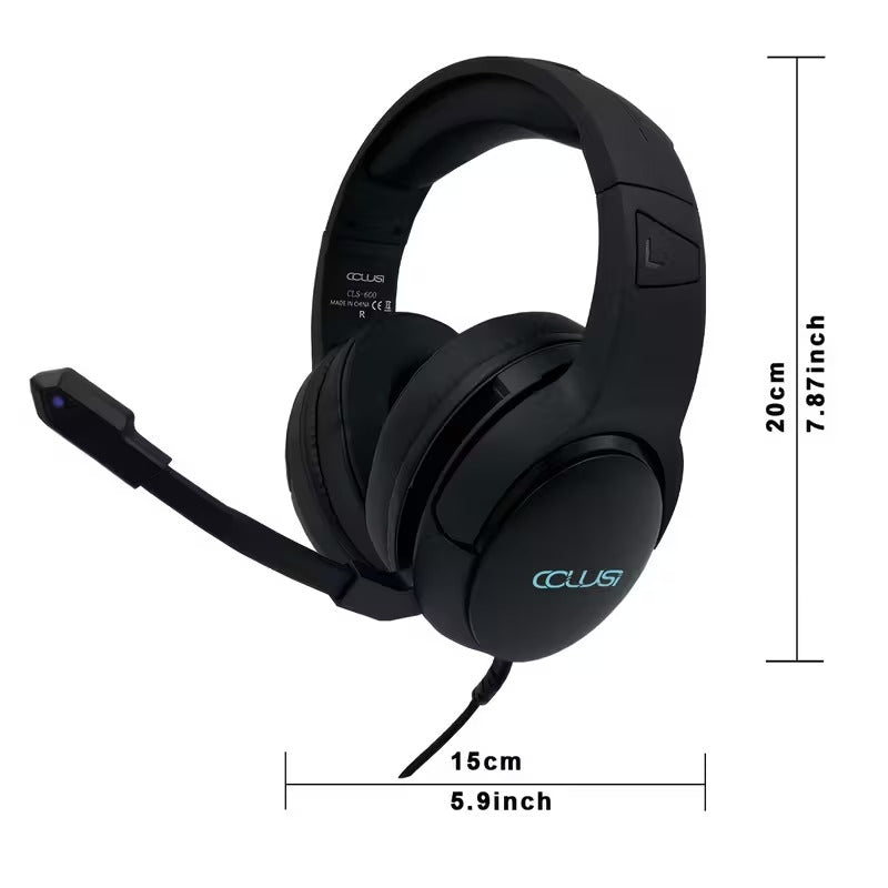 NNETM Wired Gaming Headset with Hidden Microphone RGB