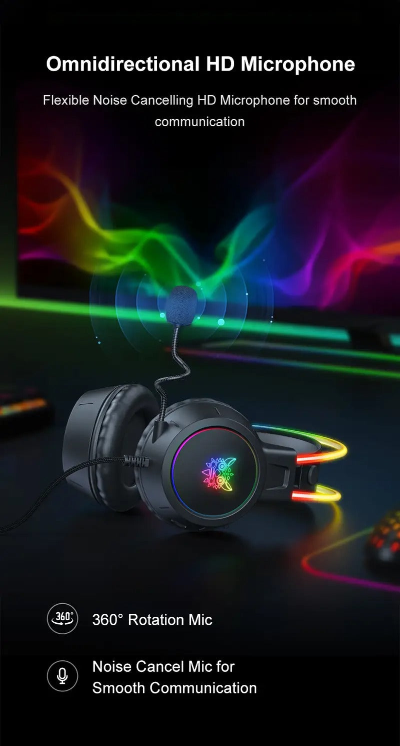 NNETM Gaming Headset Noise Cancellation Sound